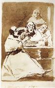 Francisco Goya Caricatura alegre oil painting